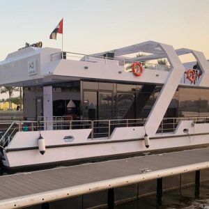 Dubai Canal Dinner Cruise With House Or Soft Beverages On Luxury Boat EXPERIENCE RESTAURANTS Shop Online at Special Price from UAE Mega Deals