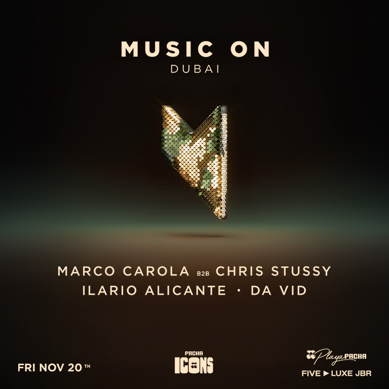 Marco Carola presents Music On | Pacha Icons in Dubai  Five Luxe JBR