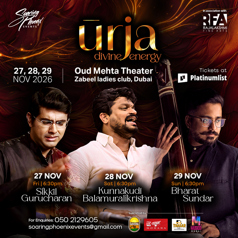 URJA - Divine Energy at Oud Mehta Theater in Dubai  Zabeel Ladies Club
