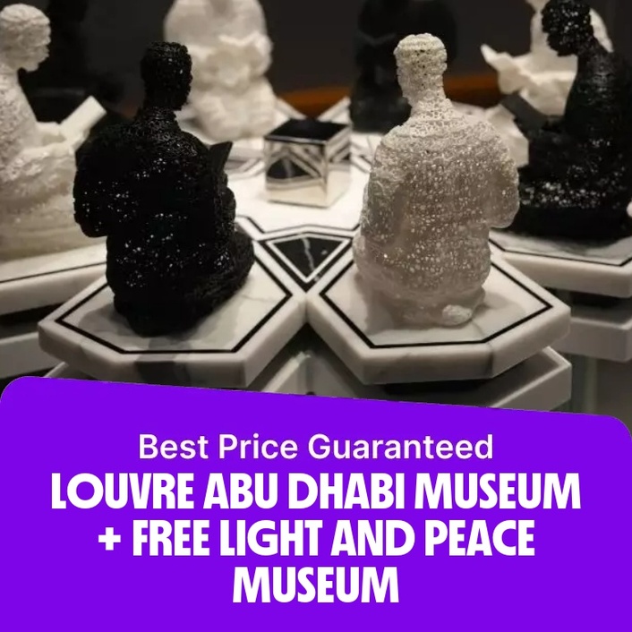 Louvre Abu Dhabi Museum + Free Light and Peace museum  Louvre Abu Dhabi