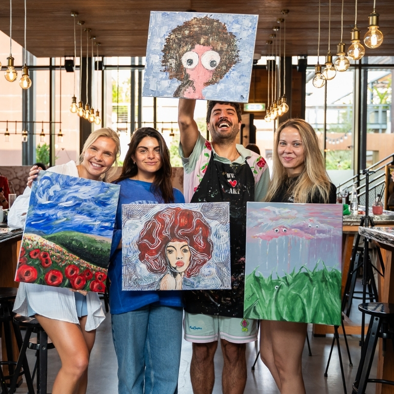 Paint & Grape  Al Habtoor Polo Resort