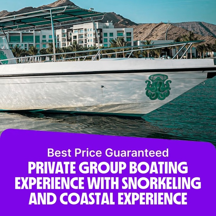 Private group Boating Experience with Snorkeling and Coastal Experience  Marina Bandar Al Rowdha