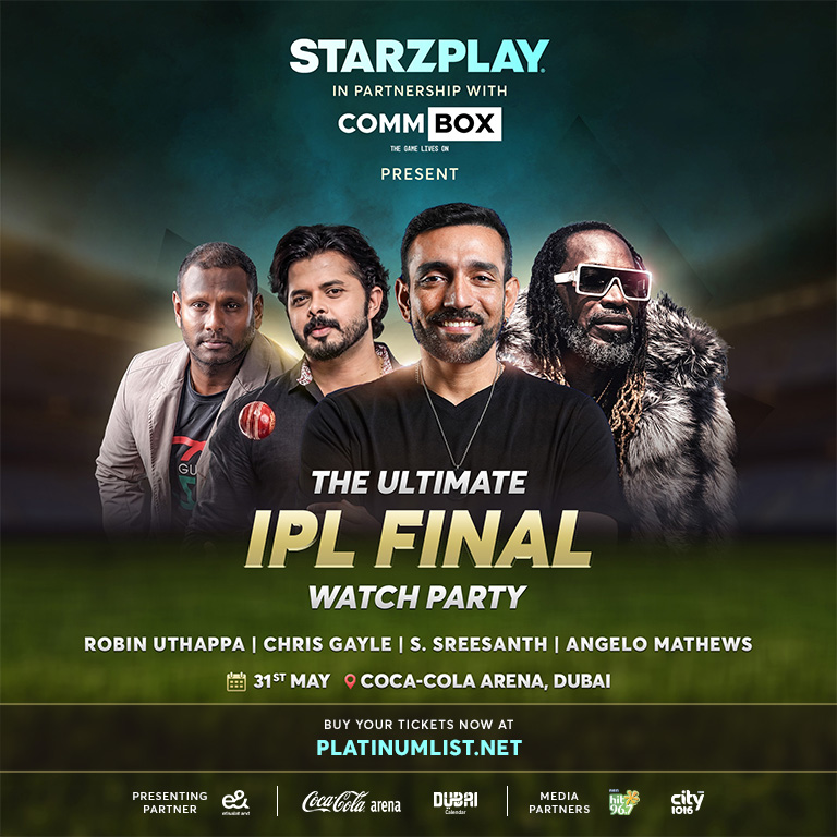 The Ultimate IPL Final Watch Party in Dubai  Coca-Cola Arena